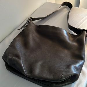 Coach Black leather hobo bag